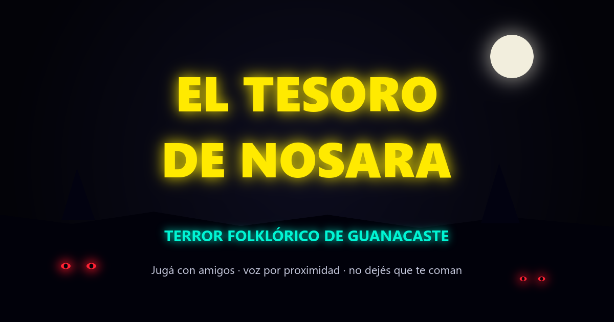 Portada de El Tesoro de Nosara: terror folklórico de Guanacaste